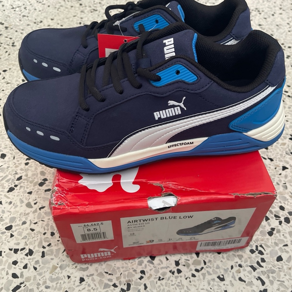 Puma Airtwist Navy and White Sneakers